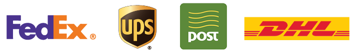 Our delivery partners: FedEx, UPS, An Post and DHL