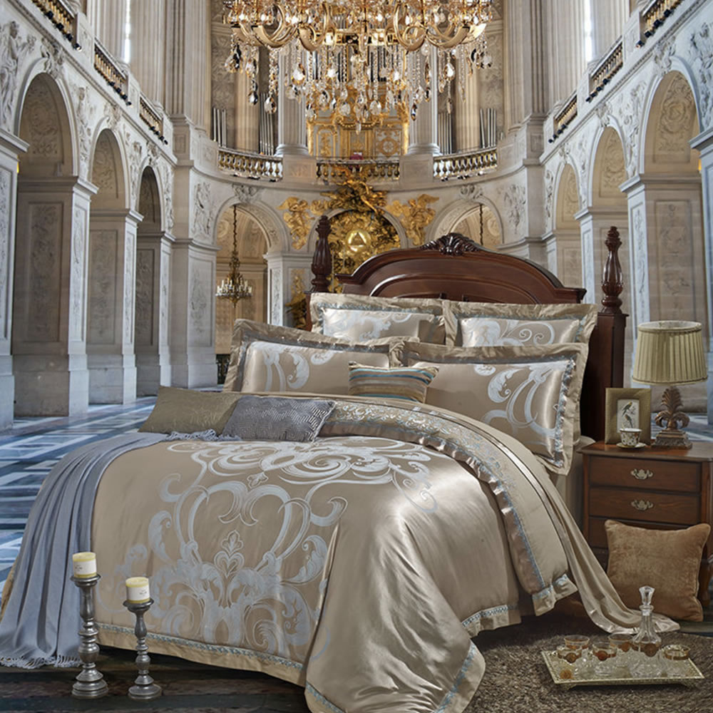 Luxury Bedding Set, Royal Coloured / EU King 4 Piece Set